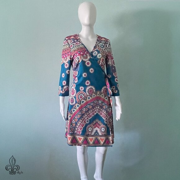 💐Julie Brown Wrap Dress💐 - Picture 2 of 11